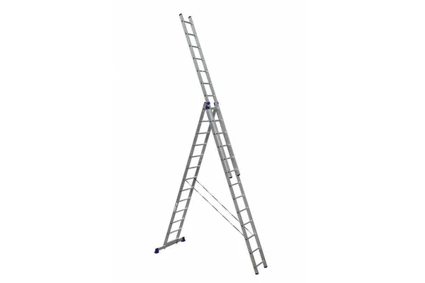 Лестница трехсекционная алюминиевая Алюмет HS3 6313