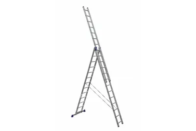 Лестница трехсекционная алюминиевая Алюмет HS3 6313